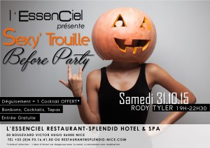 Soirée Halloween à l'EssenCiel Bar Terrasse Hôtel Splendid Nice - Cocktail, DJ High Heels - Blog Mister Riviera 2015