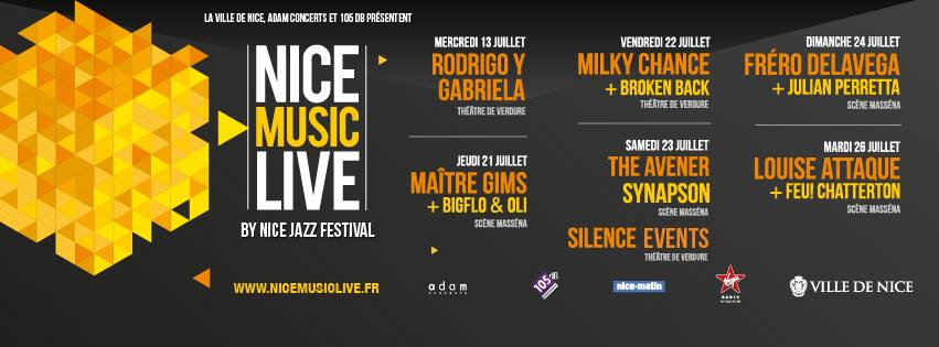 Festival Nice Music Live by Nice Jazz Festival 2016 - Concert Nice Côte d'Azur Louise Attaque, Maître Gims, Fréro Delavega - Photo Thomas Dalmasso - Blog Mister Riviera 2016
