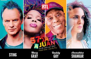 Festival Jazz à Juan 2017 : Sting, Macy Gray, Jamie Cullum et Tom Jones en concert sur la Côte d'Azur - Blog Mister Riviera